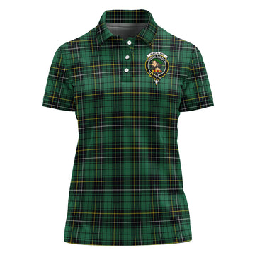 macalpin-ancient-tartan-polo-shirt-with-family-crest-for-women