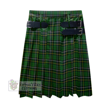 MacAlpin Modern Tartan Men's Pleated Skirt - Fashion Casual Retro Scottish Kilt Style