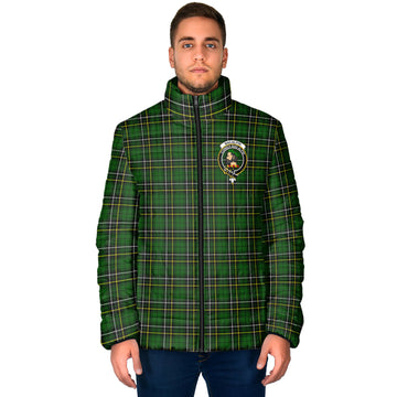 MacAlpin Modern Tartan Padded Jacket with Family Crest