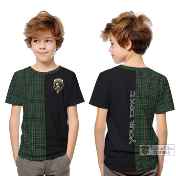 MacAlpine Tartan Kid T-Shirt with Family Crest and Half Of Me Style Youth XL Size14 - Tartanvibesclothing Shop