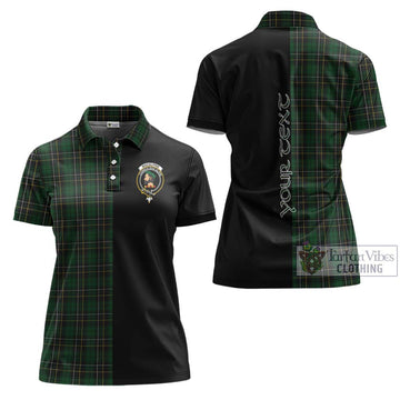 MacAlpine Tartan Women's Polo Shirt with Family Crest and Half Of Me Style