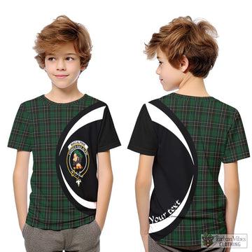 MacAlpine Tartan Kid T-Shirt with Family Crest Circle Style Youth XL Size14 - Tartan Vibes Clothing