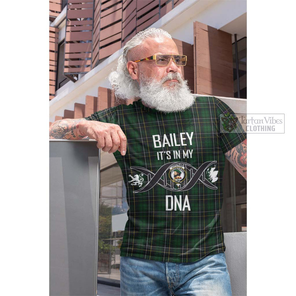 Tartan Vibes Clothing MacAlpine Tartan Cotton T-shirt with Family Crest DNA In Me Style