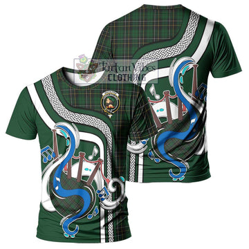 MacAlpine Tartan T-Shirt with Epic Bagpipe Style