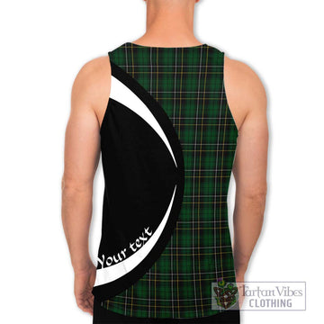 MacAlpine Tartan Men's Tank Top with Family Crest Circle Style - Tartan Vibes Clothing