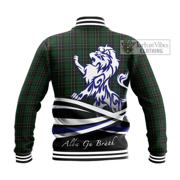 MacAlpine Tartan Baseball Jacket with Alba Gu Brath Regal Lion Emblem - Tartanvibesclothing Shop