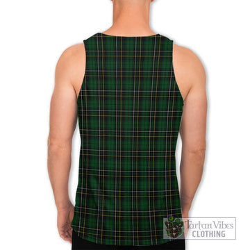 MacAlpine Tartan Men's Tank Top with Family Crest DNA In Me Style - Tartan Vibes Clothing