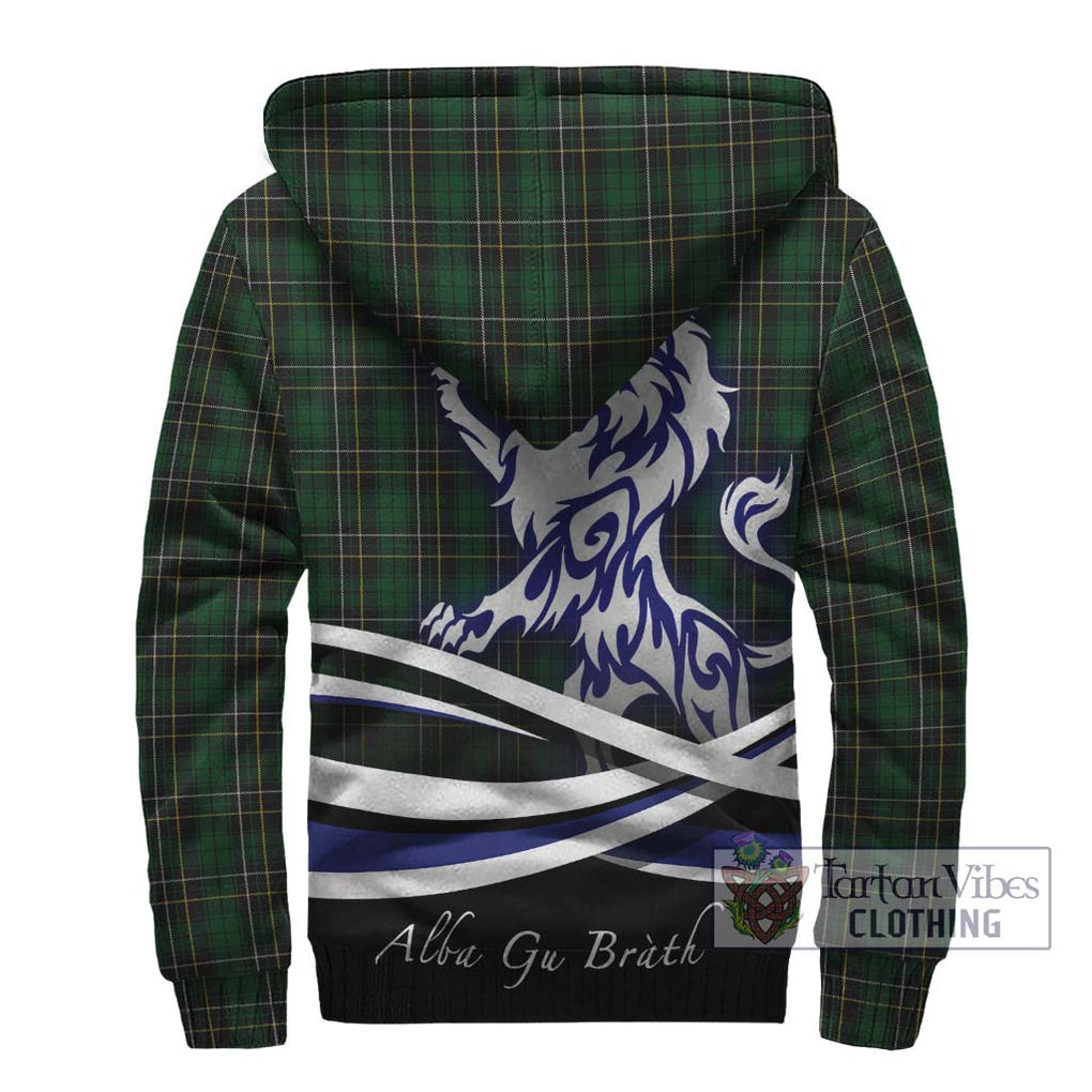 MacAlpine Tartan Sherpa Hoodie with Alba Gu Brath Regal Lion Emblem - Tartan Vibes Clothing