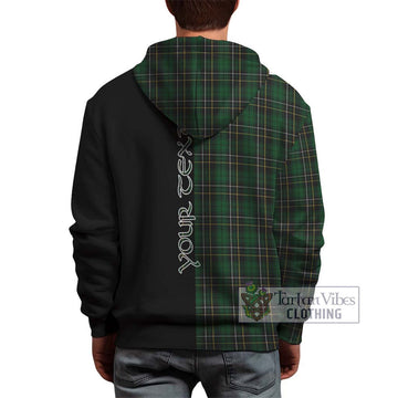MacAlpine Tartan Hoodie with Family Crest and Half Of Me Style - Tartanvibesclothing Shop