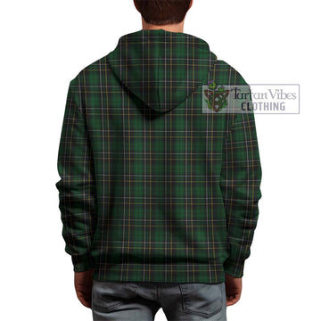 MacAlpine Tartan Hoodie with Family Crest DNA In Me Style - Tartanvibesclothing Shop