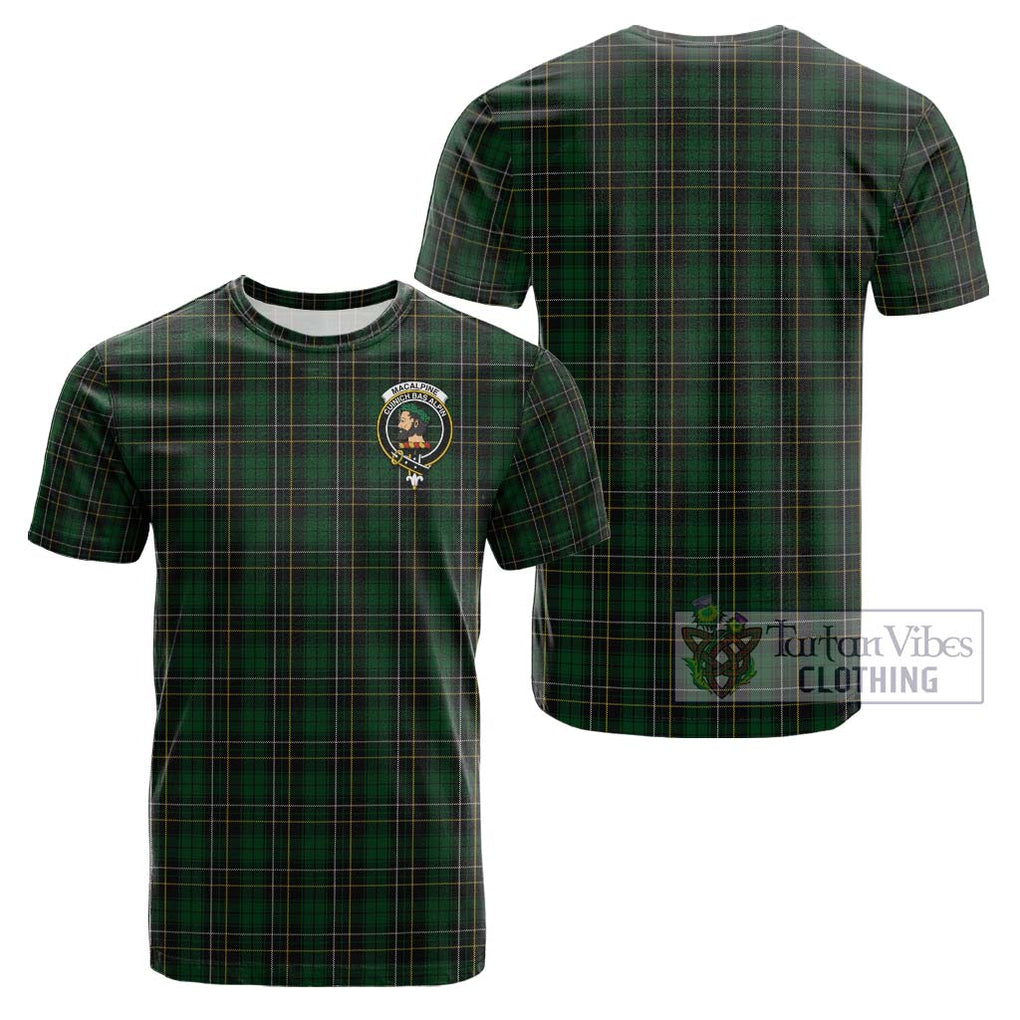 MacAlpine Tartan Cotton T-Shirt with Family Crest Kid's Shirt - Tartanvibesclothing Shop