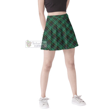 MacAlpine Ancient Tartan Women's Plated Mini Skirt Cross Style Female - Tartan Vibes Clothing