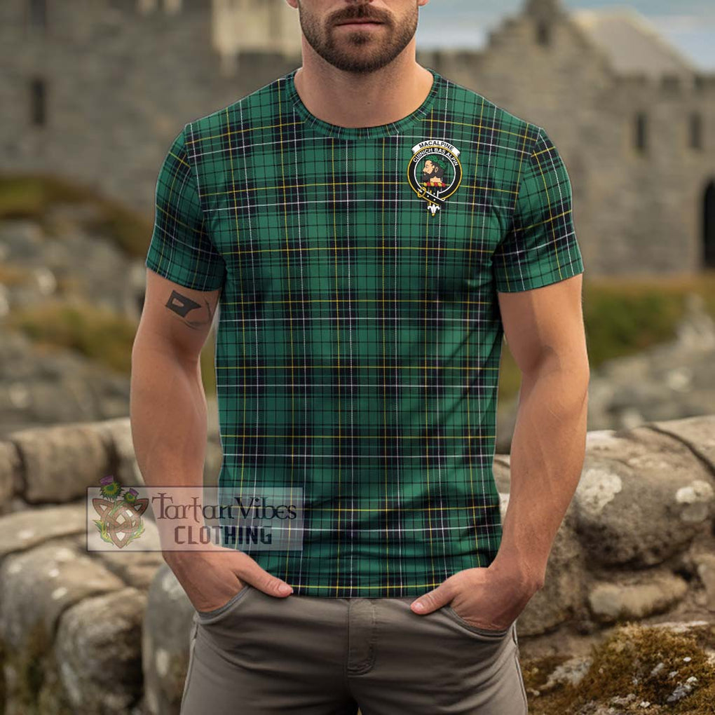 MacAlpine Ancient Tartan Cotton T-Shirt with Family Crest Kid's Shirt - Tartan Vibes Clothing