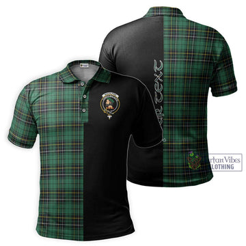 MacAlpine Ancient Tartan Polo Shirt with Family Crest and Half Of Me Style Kid - Tartan Vibes Clothing