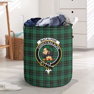 MacAlpine Ancient Tartan Laundry Basket with Family Crest One Size - Tartan Vibes Clothing