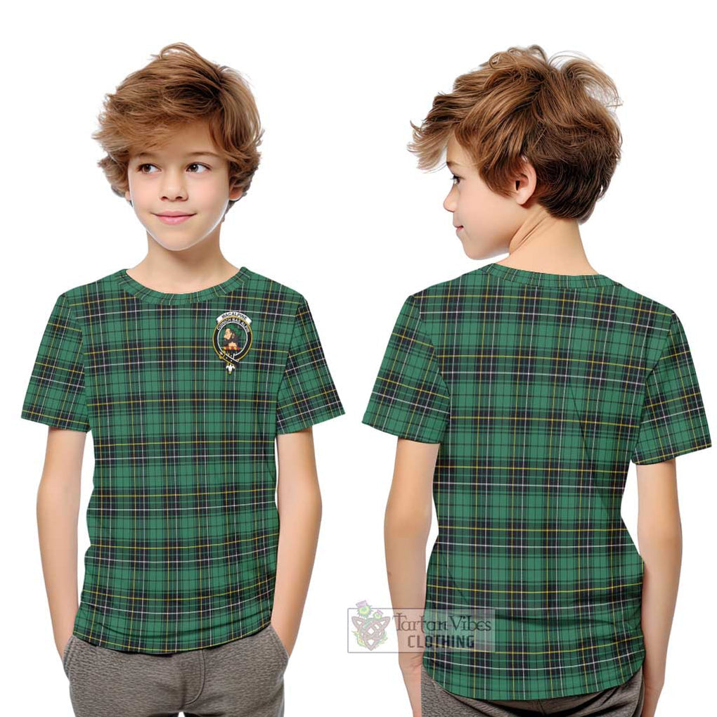 MacAlpine Ancient Tartan Kid T-Shirt with Family Crest Youth XL Size14 - Tartan Vibes Clothing