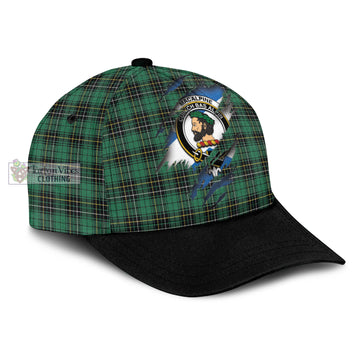 Tartan Vibes Clothing MacAlpine Ancient Tartan Classic Cap with Family Crest In Me Style