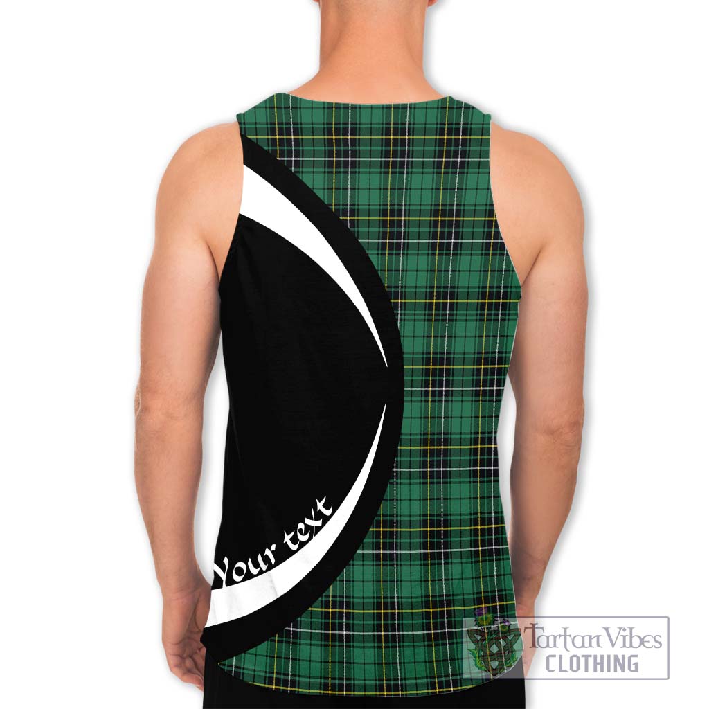 MacAlpine Ancient Tartan Men's Tank Top with Family Crest Circle Style - Tartan Vibes Clothing