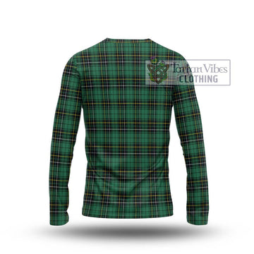 MacAlpine Ancient Tartan Long Sleeve T-Shirt with Family Crest DNA In Me Style - Tartan Vibes Clothing