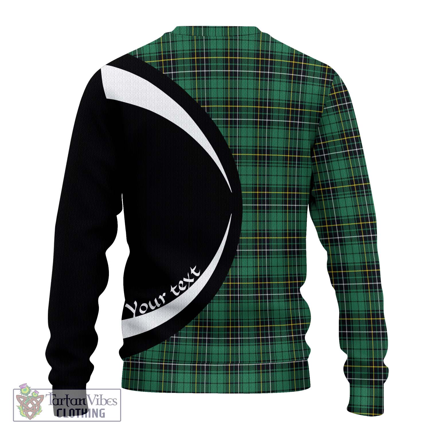 MacAlpine Ancient Tartan Ugly Sweater with Family Crest Circle Style - Tartan Vibes Clothing