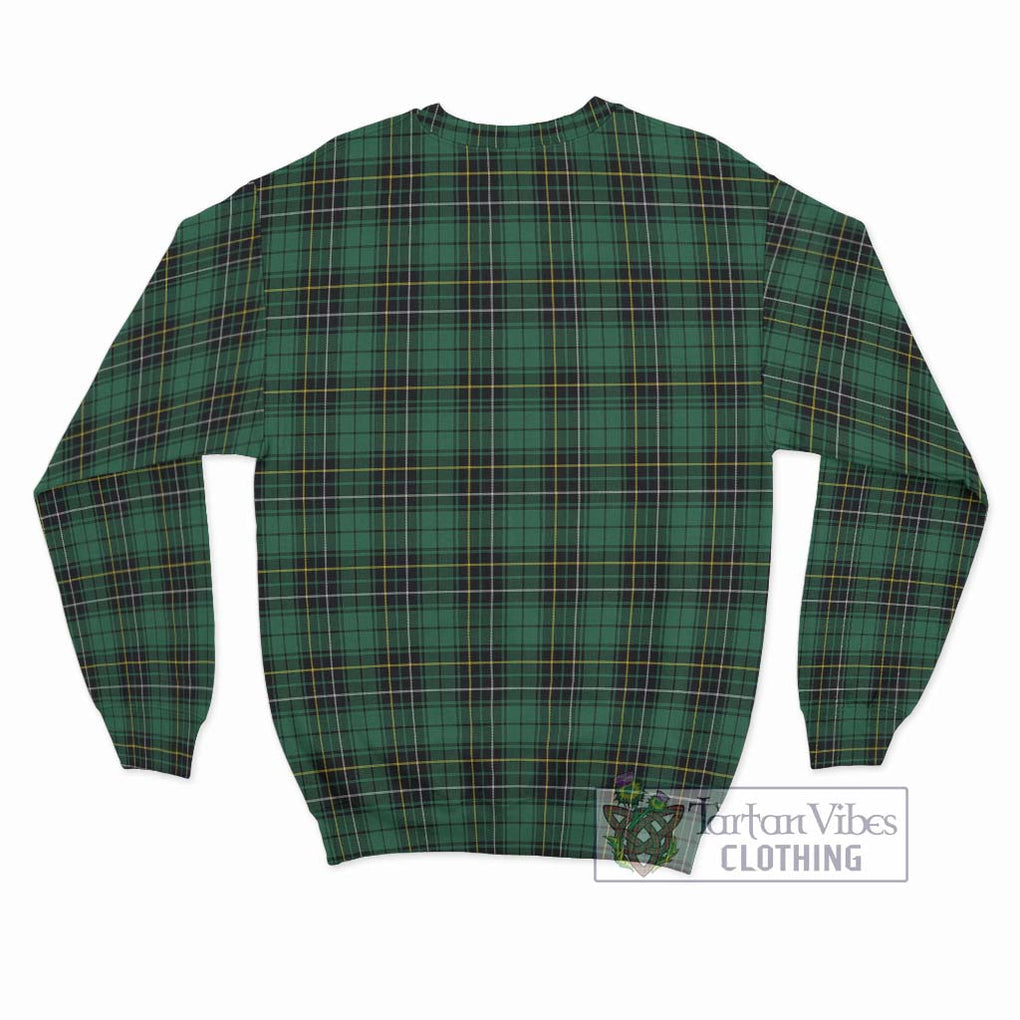 MacAlpine Ancient Tartan Sweatshirt with Family Crest DNA In Me Style - Tartan Vibes Clothing
