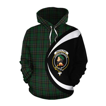 MacAlpine (MacAlpin) Tartan Cotton Hoodie with Family Crest Circle Style Pullover Hoodie XS - Tartan Vibes Clothing