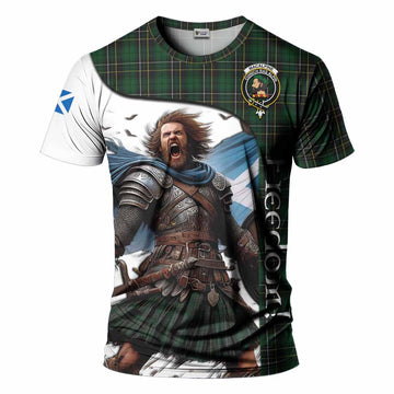 MacAlpine (MacAlpin) Crest Tartan T-Shirt Inspired by the Freedom of Scottish Warrior