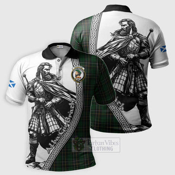 MacAlpine (MacAlpin) Tartan Clan Crest Polo Shirt with Highlander Warrior Celtic Style Kid - Tartan Vibes Clothing