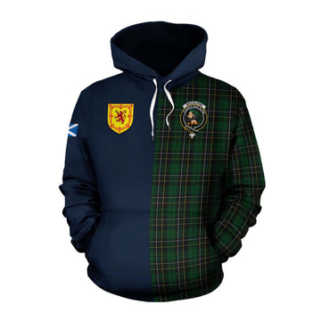 MacAlpine (MacAlpin) Tartan Cotton Hoodie Alba with Scottish Lion Royal Arm Half Style Pullover Hoodie XS - Tartan Vibes Clothing