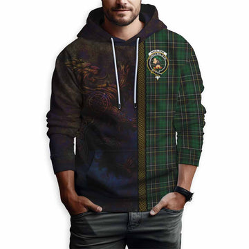 MacAlpine (MacAlpin) Tartan Family Crest Hoodie Alba Gu Brath Be Brave Lion Ancient Style Pullover Hoodie - Tartan Vibes Clothing