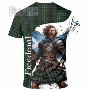 MacAlpine (MacAlpin) Crest Tartan T-Shirt Inspired by the Freedom of Scottish Warrior