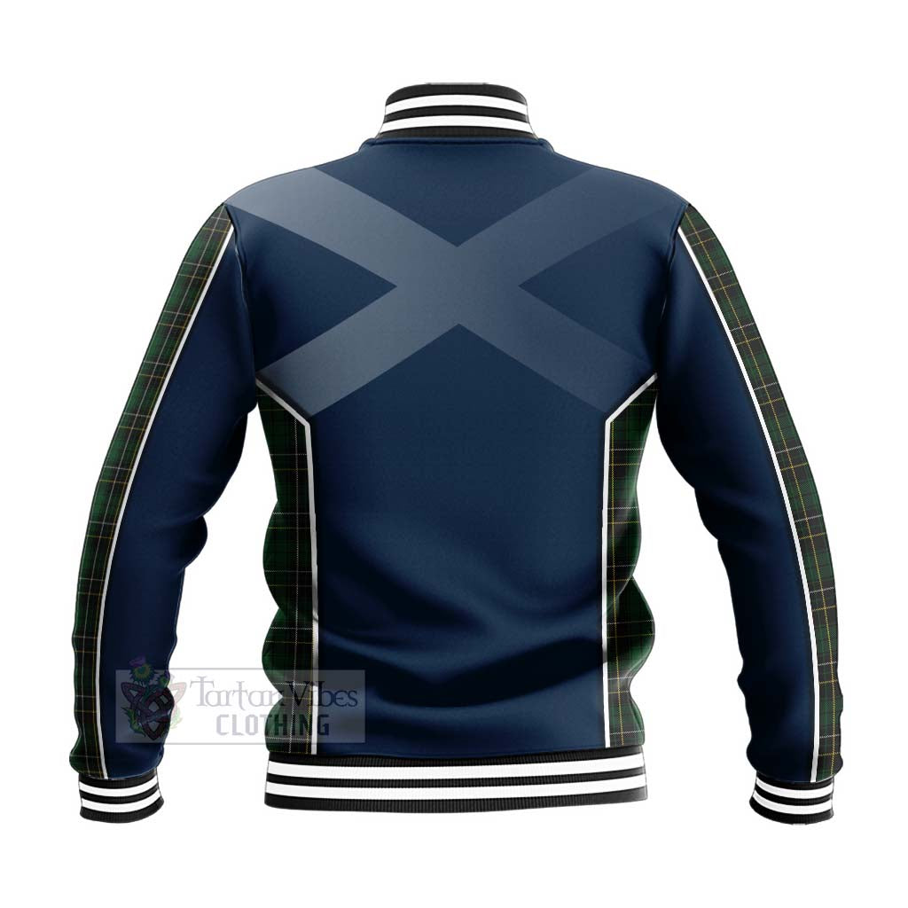 MacAlpine (MacAlpin) Tartan Baseball Jacket with Family Crest and Scottish Thistle Vibes Sport Style - Tartan Vibes Clothing