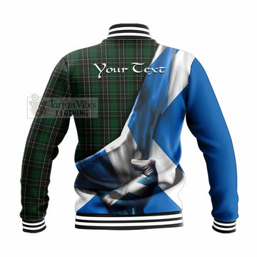 MacAlpine (MacAlpin) Tartan Baseball Jacket with Family Crest Scotland Patriotic Style - Tartan Vibes Clothing