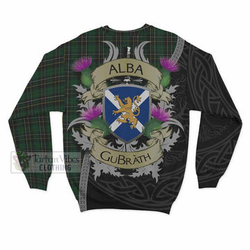Tartan Vibes Clothing MacAlpine (MacAlpin) Tartan Family Crest Sweatshirt Lion Rampant Royal Thistle Shield Celtic Inspired