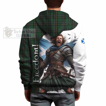Tartan Vibes Clothing MacAlpine (MacAlpin) Crest Tartan Hoodie Inspired by the Freedom of Scottish Warrior