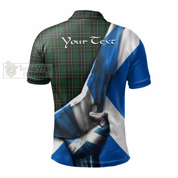 Tartan Vibes Clothing MacAlpine (MacAlpin) Tartan Polo Shirt with Family Crest Scotland Patriotic Style