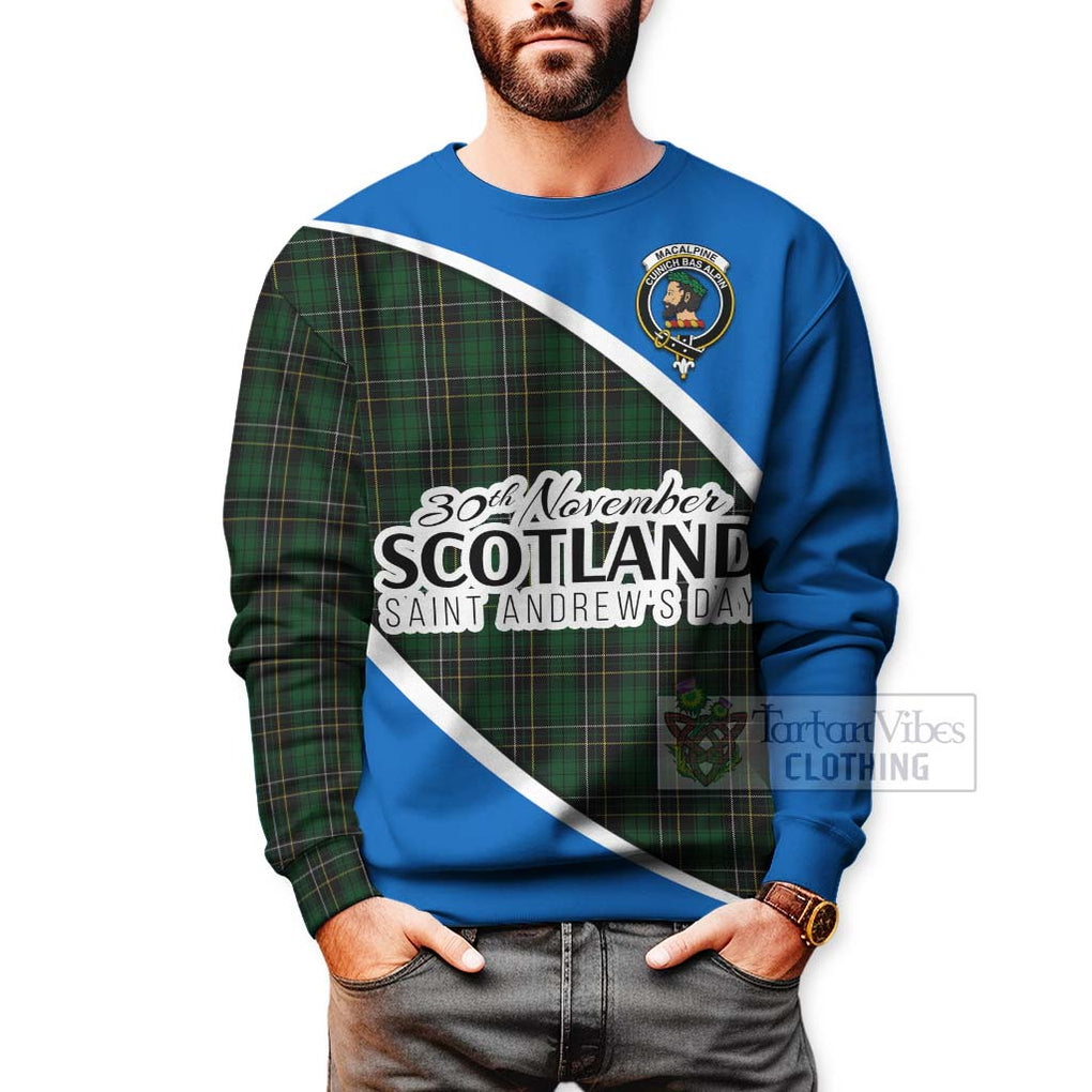 MacAlpine (MacAlpin) Family Crest Tartan Sweatshirt Celebrate Saint Andrew's Day in Style - Tartan Vibes Clothing