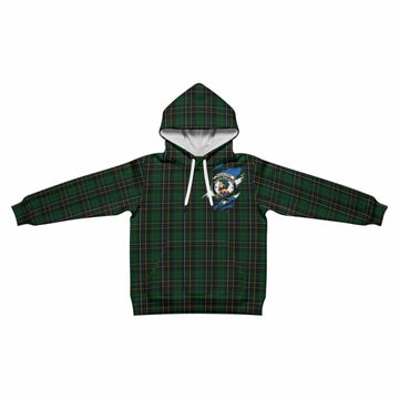 MacAlpine (MacAlpin) Clan Crest In Me Tartan Kid Hoodie Scotland Flag Style