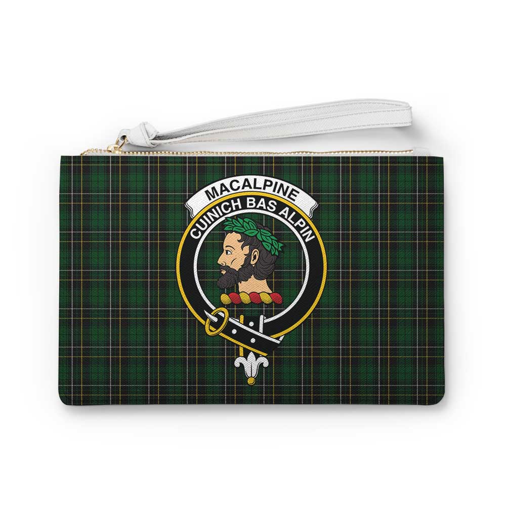 Tartan Vibes Clothing MacAlpine (MacAlpin) Family Crest Tartan Clutch Bag