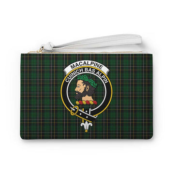 Tartan Vibes Clothing MacAlpine (MacAlpin) Family Crest Tartan Clutch Bag