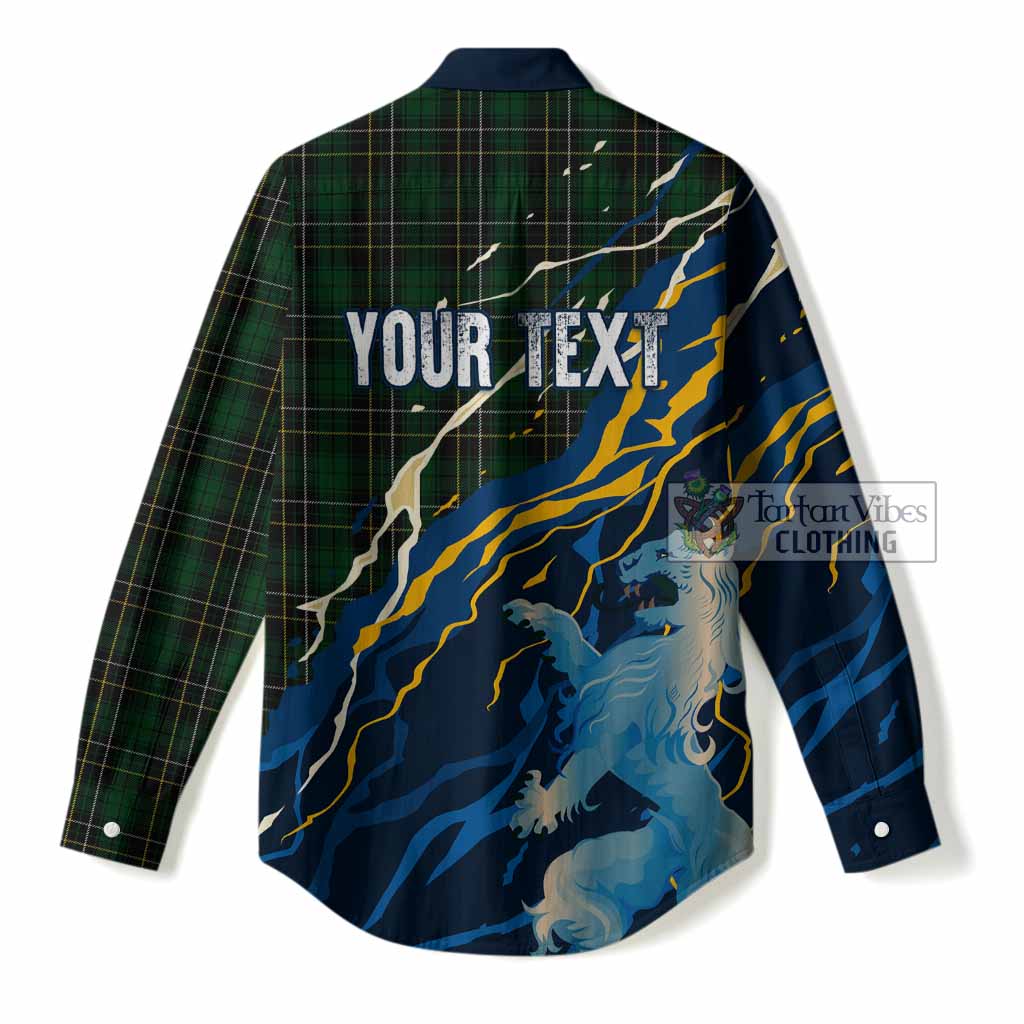 MacAlpine (MacAlpin) Scotland Tartan Women Casual Shirt WC2026 Football - We'll Be Coming