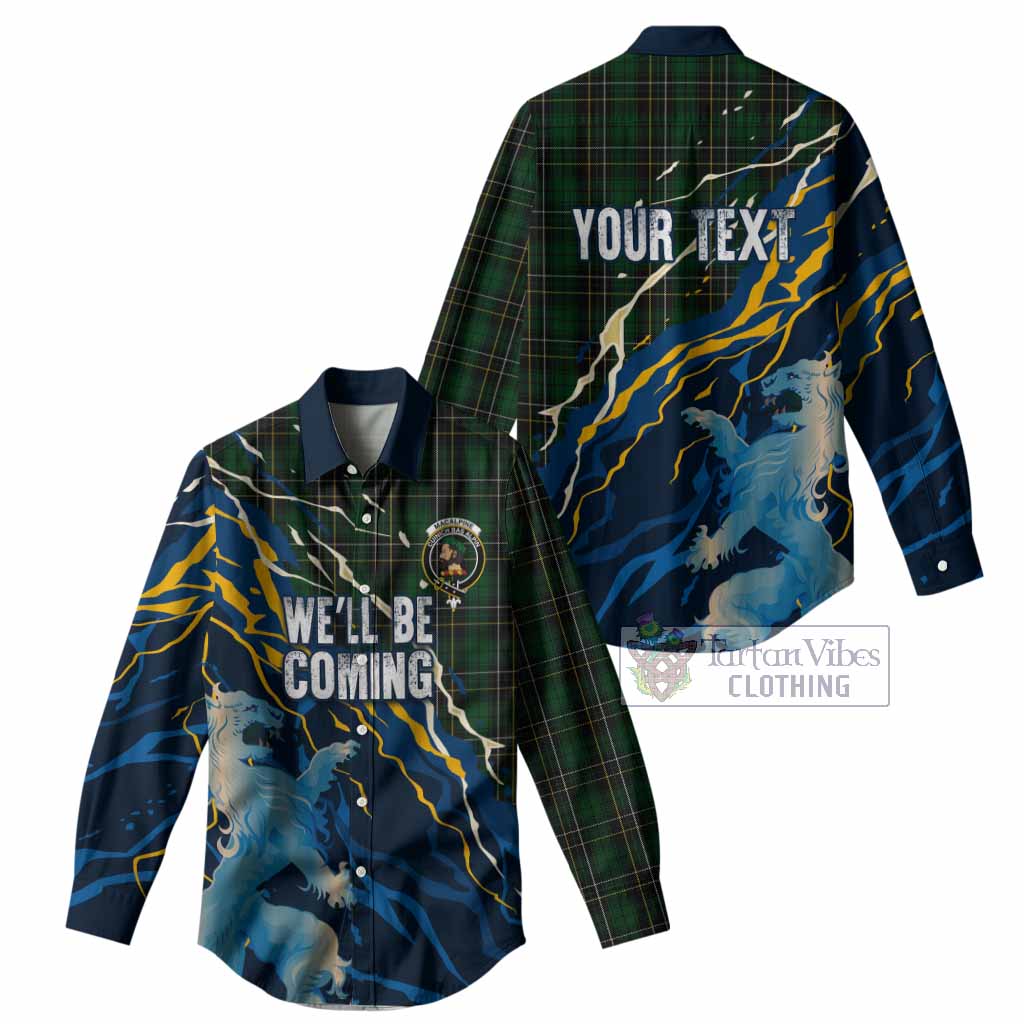 MacAlpine (MacAlpin) Scotland Tartan Women Casual Shirt WC2026 Football - We'll Be Coming