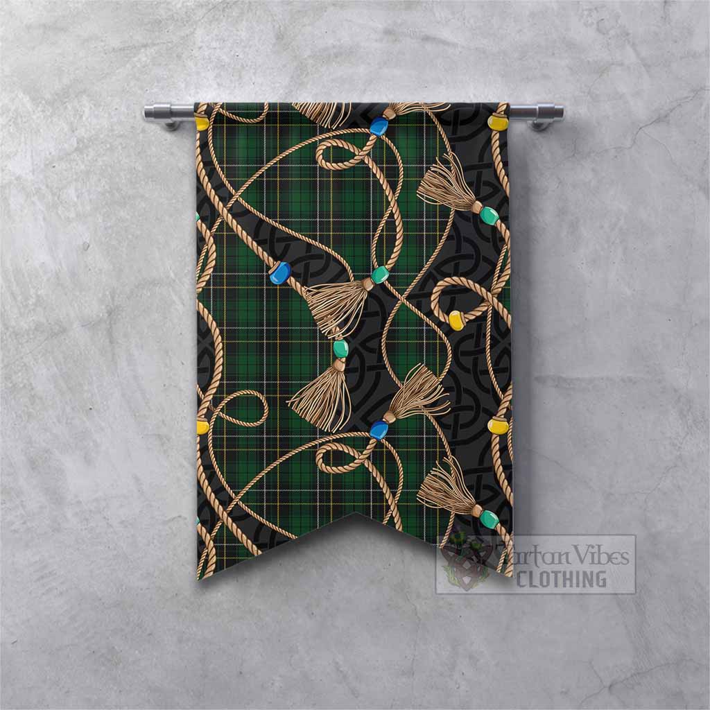 MacAlpine (MacAlpin) Scottish Tartan Twisted Ropes Stylized Gonfalon Fishtail - Tartan Vibes Clothing