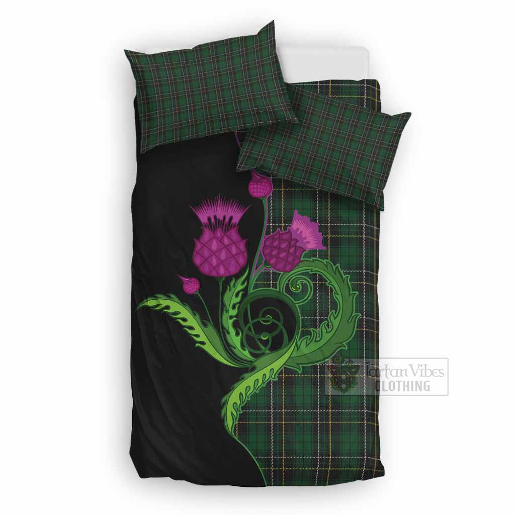 MacAlpine (MacAlpin) Tartan Bedding Set Traditional Scottish Thistle UK Bedding Set UK Double 79*79 inch - Tartan Vibes Clothing