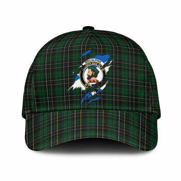 MacAlpine (MacAlpin) Tartan Classic Cap with Family Crest In Me Style
