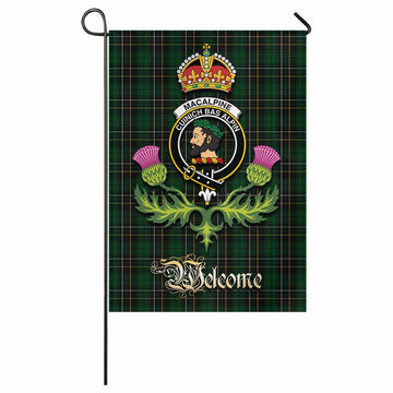 MacAlpine (MacAlpin) Tartan Family Crest Garden Flag Royal Thistle Welcome Style - Tartan Vibes Clothing