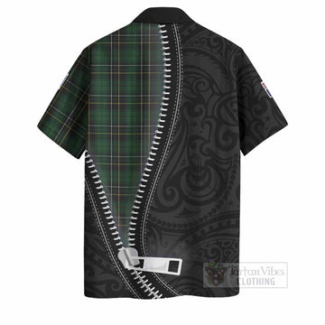 MacAlpine (MacAlpin) Tartan Hawaiian Shirt New Zealand Pattern Unique Zipper Stylized
