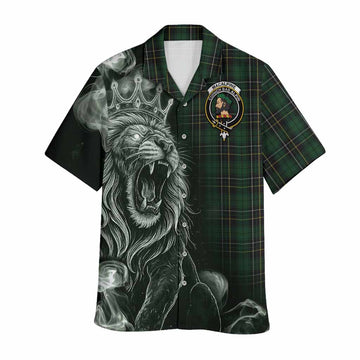 MacAlpine (MacAlpin) Tartan Hawaiian Shirt Roaring Lion Heritage