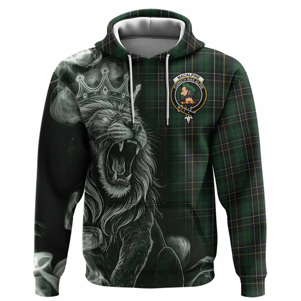 MacAlpine (MacAlpin) Tartan Hoodie Roaring Lion Heritage