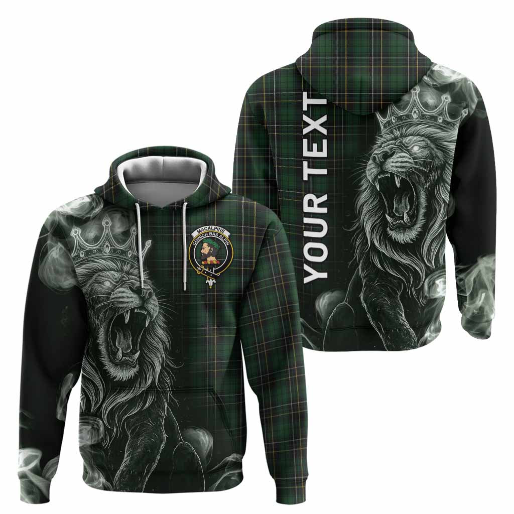 MacAlpine (MacAlpin) Tartan Hoodie Roaring Lion Heritage